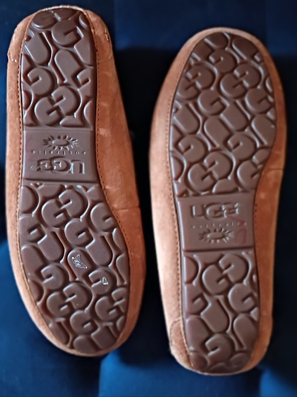 UGG Chestnut Suede Driving Moccasin Slippers